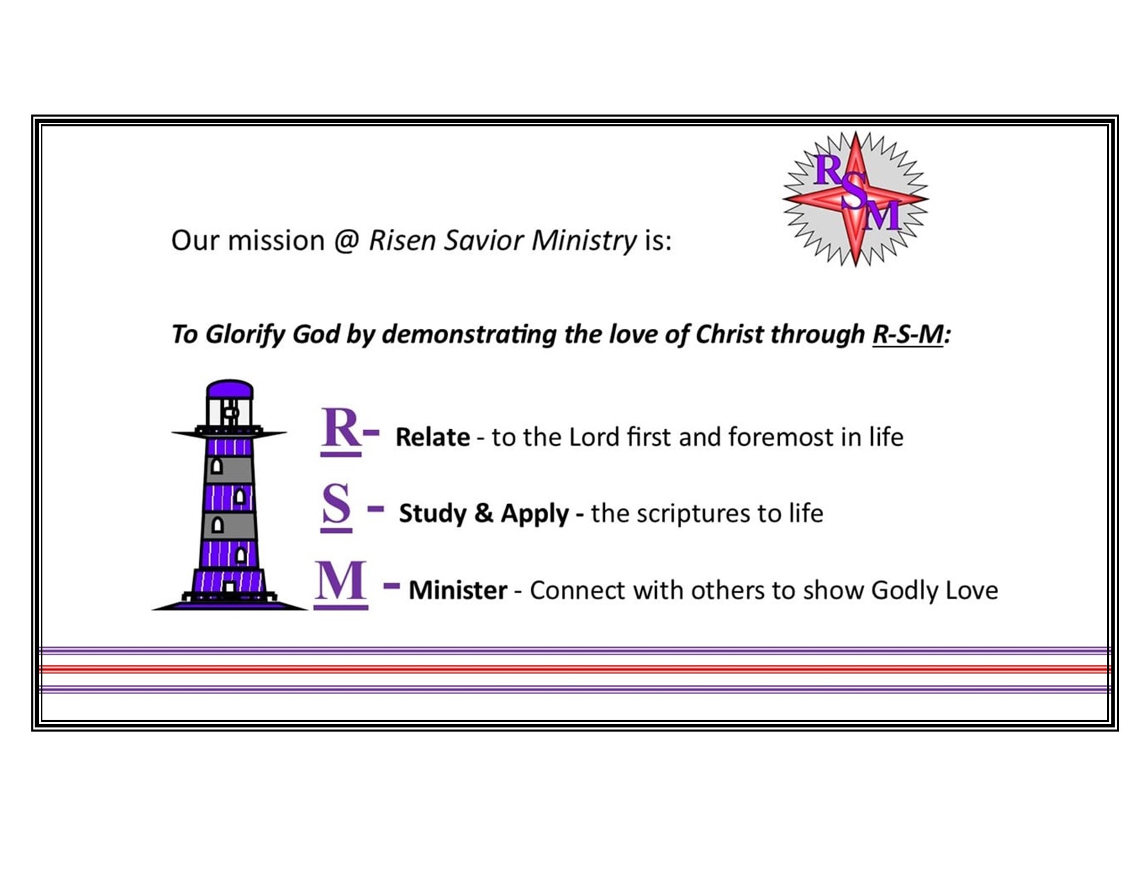 RSM Mission Statement with Boarder